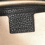 Pebbled Calfskin Medium Soho Chain Shoulder Bag Black