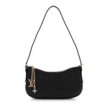 Calfskin LV Bloom Pochette  Black