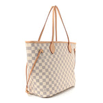 Damier Azur Neo Neverfull MM Rose Ballerine