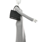 Caviar Quilted Medallion Tote Black