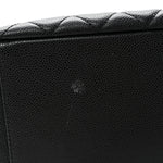 Caviar Quilted Grand Shopping Tote GST Black