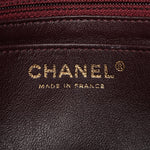 Lambskin Quilted Mini Rectangular Flap Burgundy