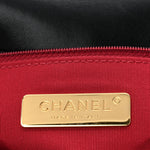 Shiny Goatskin Quilted Medium Chanel 19 Flap Black