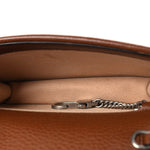 New Denim GG Monogram Dollar Calfskin Enamel Super Mini Dionysus Shoulder Bag Blue Tea Cuir Epilog Electric Blue