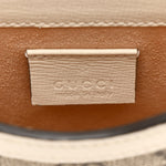 GG Supreme Monogram Azalea Calfskin Mini Horsebit 1955 Crossbody Bag Beige Ebony Mystic White