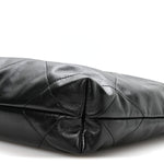 Shiny Calfskin Quilted Small Chanel 22 Black