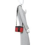 City Calfskin Saffiano Cahier Bag Fuoco Black