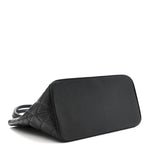 Caviar Quilted Medallion Tote Black