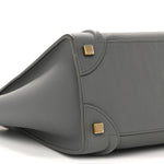 Baby Drummed Calfskin Micro Luggage Kohl