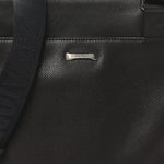 Stamped Calfskin Crossbody Bag Brown
