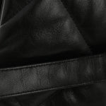 Shiny Goatskin Quilted Large Chanel 19 Flap Black