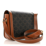 Triomphe Canvas Calfskin Medium Triomphe Bag Tan