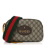 GG Supreme Monogram Web Neo Vintage Shoulder Bag Beige New Acero Crop
