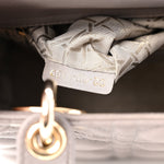 Lambskin Cannage Small Lady Dior Grey