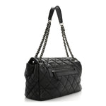 Caviar Quilted Coco Casual Flap Black
