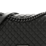 Caviar Quilted New Medium Boy Flap So Black