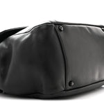 Lambskin Studded Accordion CC Flap Black