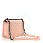 Calfskin New Medium Boy Flap Pink