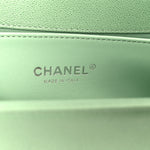 Caviar Quilted Medium Boy Flap Green