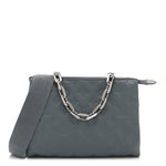 Lambskin Embossed Monogram Coussin PM Blue Glacier