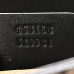 GG Supreme Monogram Calfskin Small Padlock Top Handle Bag Beige Black Cuir