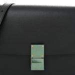 Liege Calfskin Medium Classic Box Flap Bag Anthracite