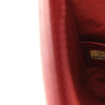 Aged Calfskin Chevron Quilted Small Jacket Boy Flap Red