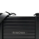 Matte Aluminum Personal Cross-Body Bag Black
