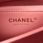 Lambskin Quilted Medium Trendy CC Flap Dual Handle Bag Pink