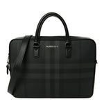 London Check Ainsworth Briefcase Dark Charcoal
