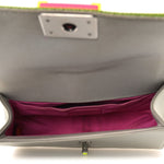 Canvas Quilted Medium Fluo Boy Flap Dark Grey Fuchsia Green