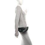 Calfskin G Chain Clutch Black