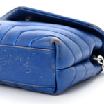 Metallic Calfskin Y Quilted Monogram Toy Loulou Crossbody Bag Blue Royal