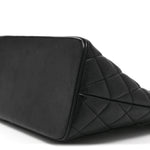 Caviar Quilted Medallion Tote Black