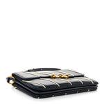 Lambskin Quilted Le Maillon Satchel Marine