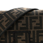Fabric Jacquard FF 1974 Medium Baguette Tobacco Moro Black