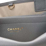 Grained Calfskin Urban Essentials Small Shopping Bag Grey