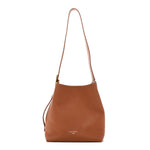 Grained Calfskin Low Key Hobo PM Cognac