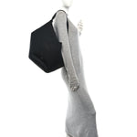 Pebbled Sport Calfskin Medium Lotus Tote Black