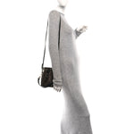 Vitello Liberty F is Fendi Bi-Color FF 1974 Embossed Mini Mon Tresor Bucket Bag Maya Black