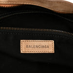 Waxed Suede Calfskin Classic Hardware Medium Le City Camel