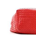 Nappa Intrecciato Large Hobo Red