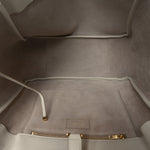 Grained Deerskin Bea Tote Blanc Vintage