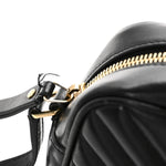 Calfskin Matelasse Monogram Lou Camera Bag Black