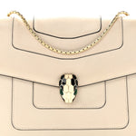 Calfskin Serpenti Forever Crossbody Bag White Agate