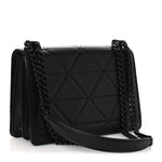 Nappa Triangle Stitched Spectrum Shoulder Bag Black