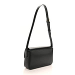Shiny Calfskin Triomphe Shoulder Bag Black