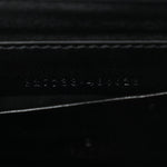 Boarded Dyana Lux Calfskin Web Monochrome Mini Bamboo 1947 Top Handle Bag Black