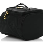 Saffiano Tessuto Nylon Mini Bucket Crossbody Bag Black