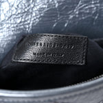 Crinkled Calfskin Matelasse Monogram Niki Chain Wallet Dark Smog